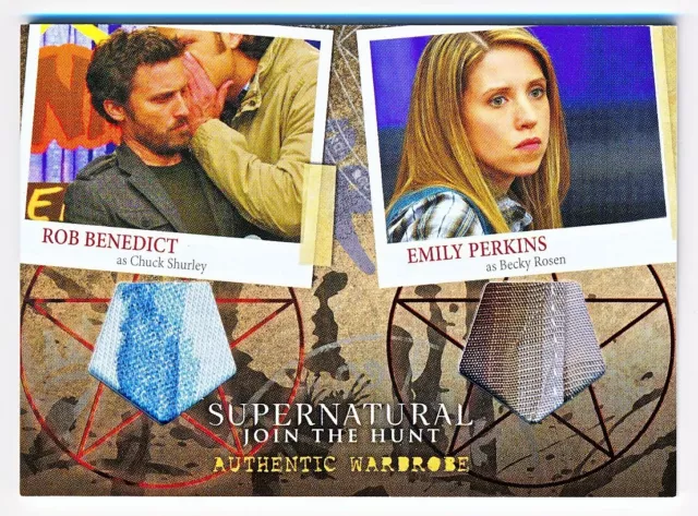 Supernatural Season 4-6 Rob Benedict & Emily Perkins Variant Dual Wardrobe #DM3