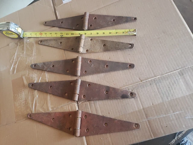 Lot Of Five 16" Barn Strap Hinges