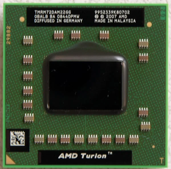 Processeur AMD Turion 64 X2 TL-50 1.6GHz – Socket S1, Testé Fonctionnel