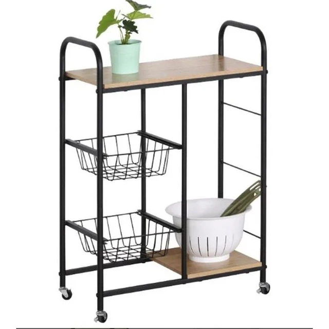 Carrello Cucina Legno e Metallo cm.57x31x86