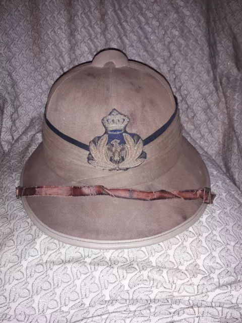Italia 2Gm/Ww2 Regia Aeronautica Coloniale - Casco Da Ufficiale Unione Militare 