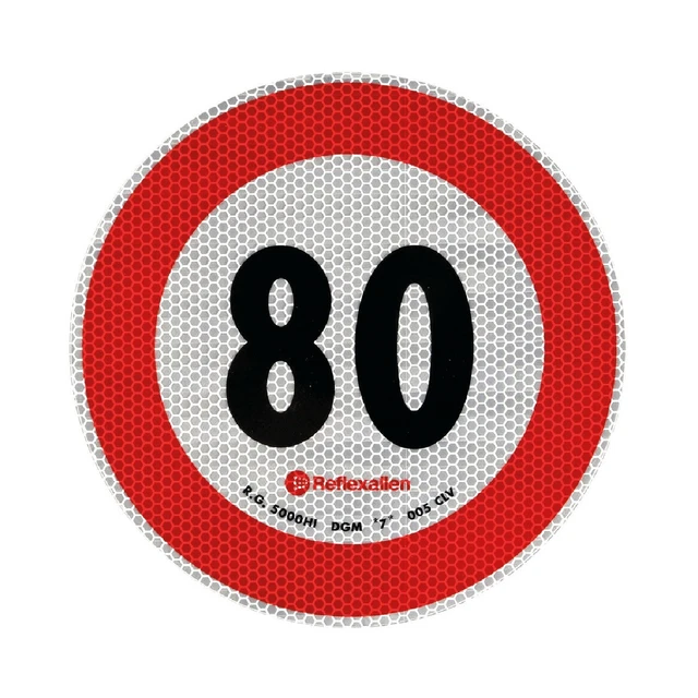 Lampa Contrassegno limite velocità - 80 Km/h