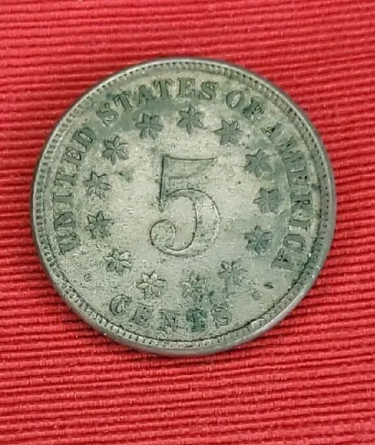 1876 Shield 5 Cents Nickel