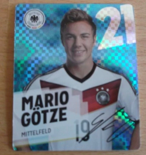 Glitzer Sammelkarte REWE DFB WM 2014 – Max Kruse Nr. 28/34, Offizielle Karte
