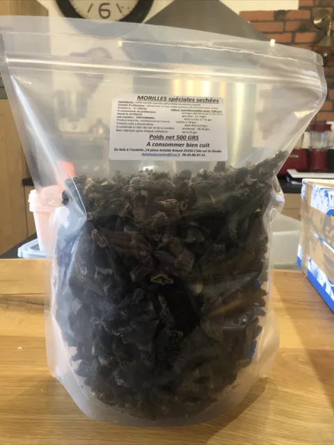 Morilles Séchées speciale sans queue 500 grs