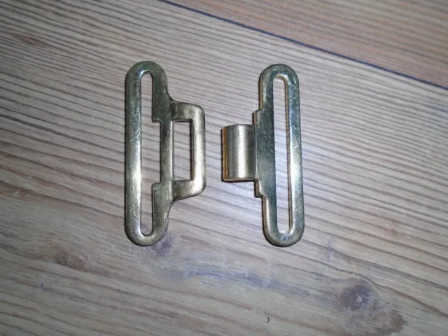 Brass Belt Clip And Clasp For White Courlene Belt British Army Issue