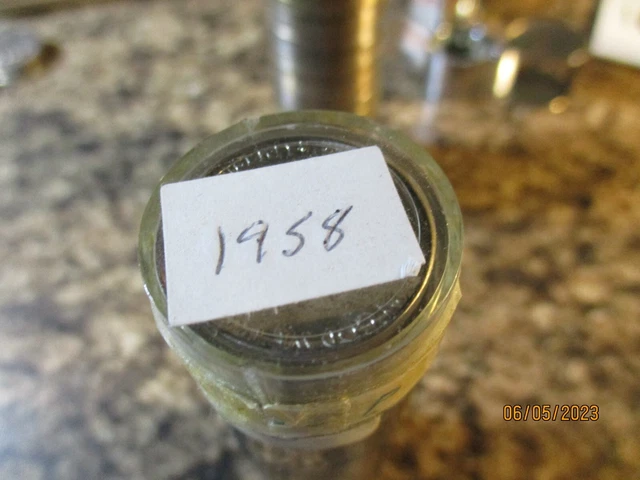 1958 Jefferson Nickel Roll Bu   Xx3