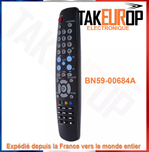 Télécommande de remplacement SAMSUNG BN59-00684A TV neuve expédiée de France