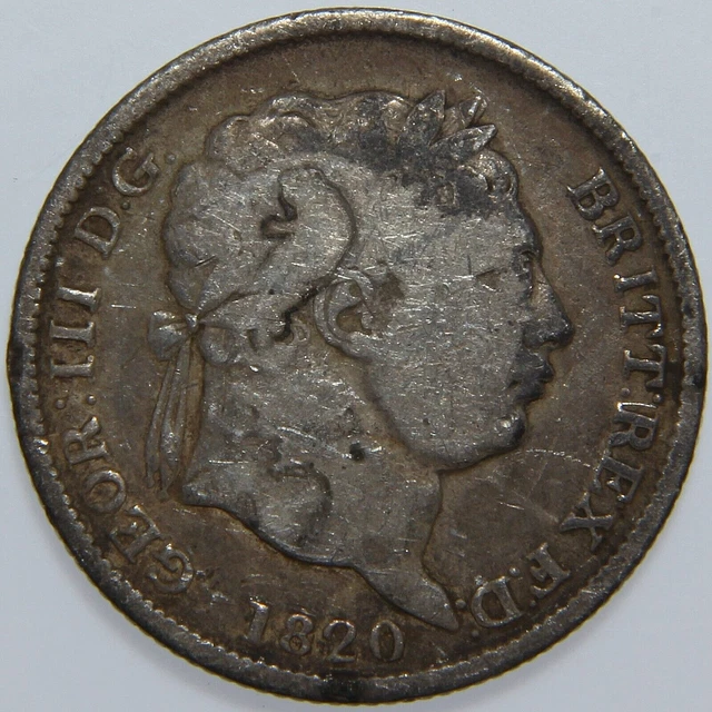 1820 Great Britain 1 Shilling -K1263-