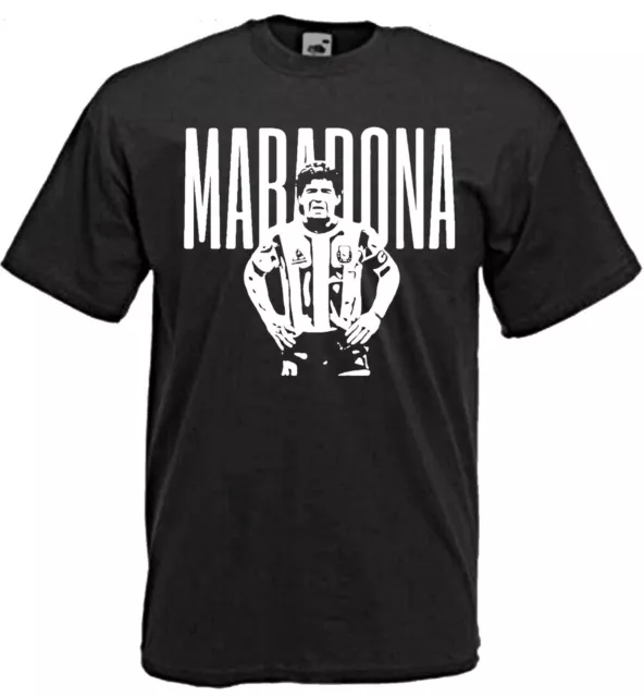 T-SHIRT MAGLIETTA Diego Armando Maradona Argentina capitano Napoli calcio Sport