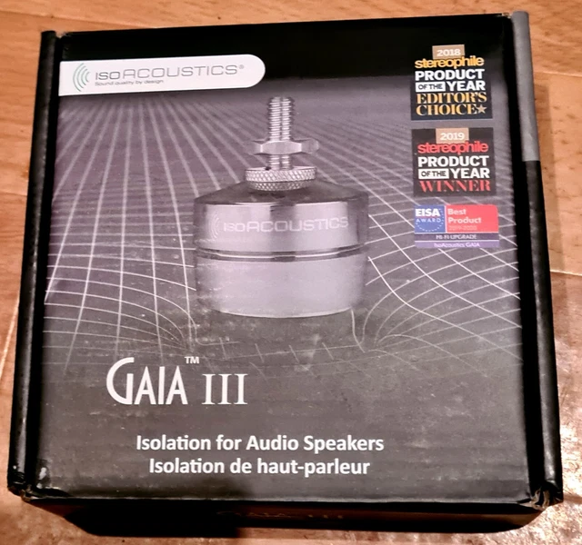 Gaia III isolation feet ( speaker or turntable) RPR £199.00. 4 feet Gaia III isolation feet ( speaker or turntable) RPR £199.00. 4 feet