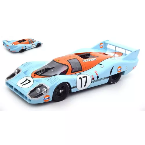 PORSCHE 917 LH 4.9L TEAM JOHN WYER N.17 LE MANS 1971 SIFFERT-BELL 1:12 Die Cast