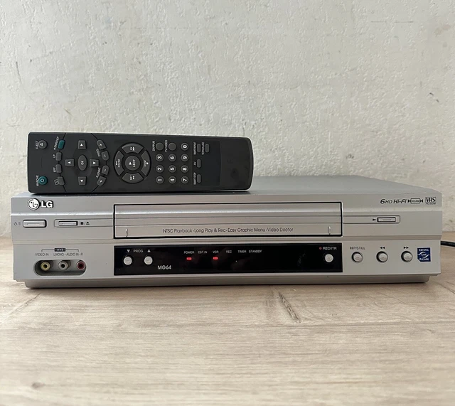 Magnétoscope VHS LG MG-25 - 2 Têtes Vidéo - Lecture NTSC Sur PAL