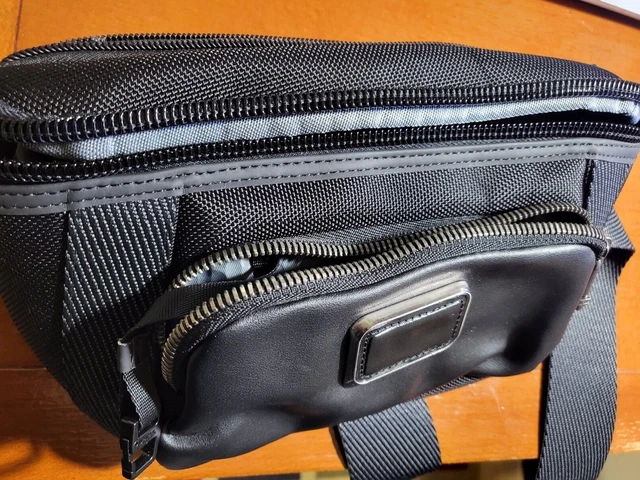 TUMI Alpha Bravo Campbell U-Pouch Black Ballistic Nylon(USED) with cut belt  2