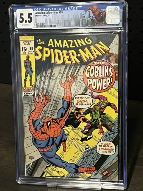 Marvel Comics 1971 The Amazing Spider-Man #98 CGC 5.5 w/ Spider-Man Label