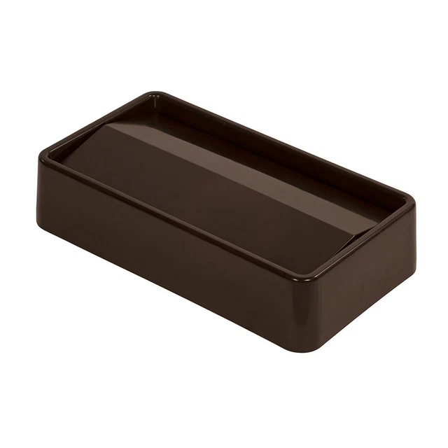 Carlisle 34202469 TrimLine Dark Brown Swing Top Lid for Waste Can