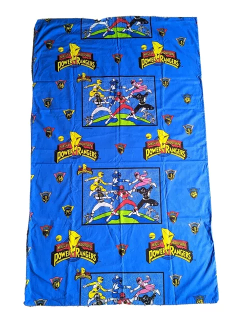 Vintage 1994 Mighty Morphin Power Rangers Sabans Single Bed Quilt Doona Duvet