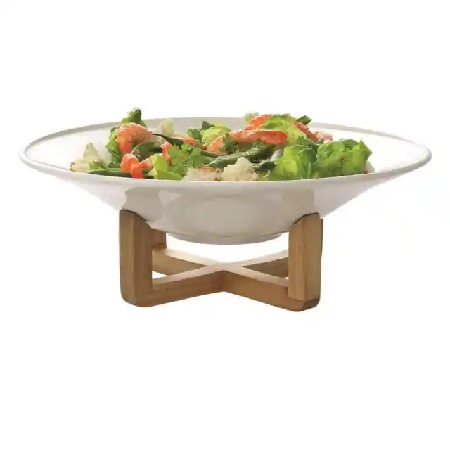 Ambrosia Zest Porcelain Bowl with Stand Size 26X26X8cm