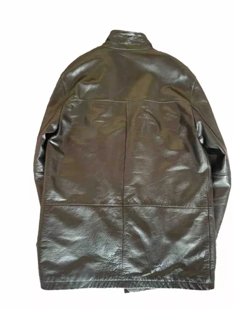 HUGO BOSS LEATHER Jacket Coat Men XL $79.00 - PicClick