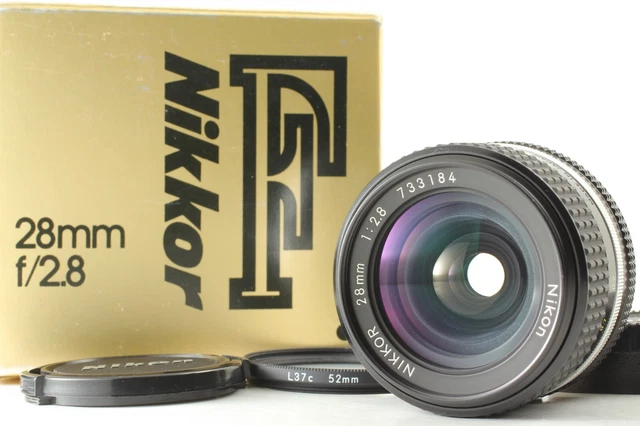 "NEAR MINT+++ w/ Box" Nikon Ai-S Ais Nikkor 28mm f2.8 Wide Angle MF Lens JAPAN