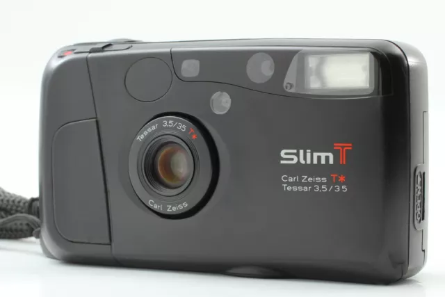 LCD Works NEAR MINT Kyocera Slim T Yashica T4 Black Point & Shoot Camera JAPAN