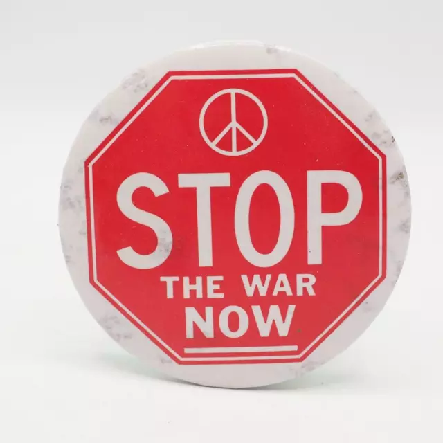 Vintage US Vietnam Novità Pin O Spilla Stop Il Guerra Ora