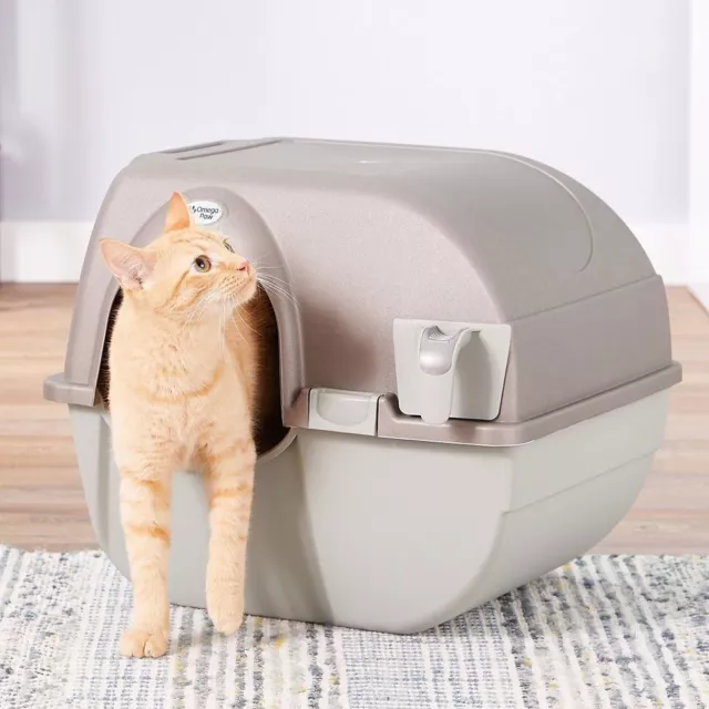 Omega Paw Self Cleaning Litter Box Large - Quick, Easy and Clean