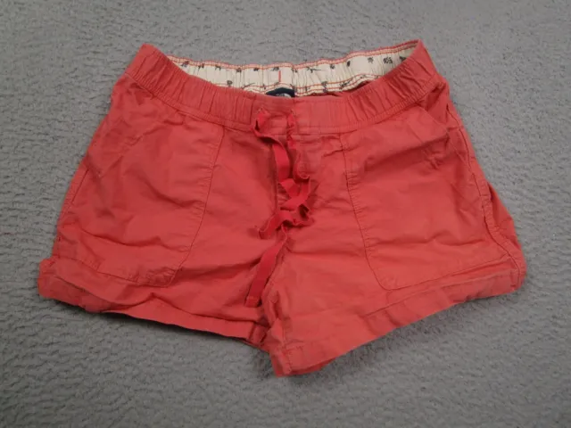 North Face Shorts Womens Medium Pink Outdoor Elastic Waist Drawstring Pockets