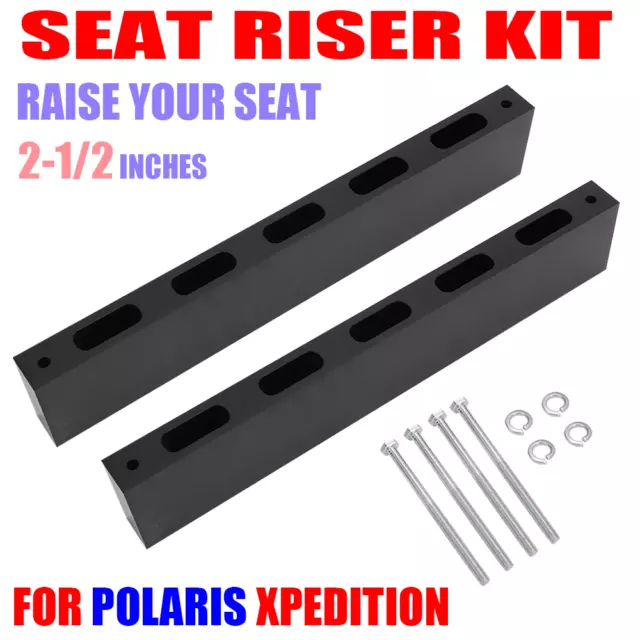 Seat Riser Kit to Raise Seat 2-1/2 inches For Polaris Xpedition UTV Seat Riser