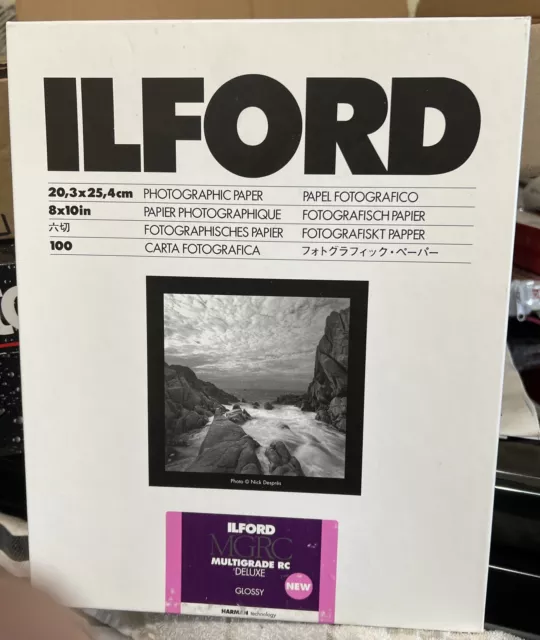 *NEW* ILFORD Multigrade RC Deluxe Glossy 8”x10''  100 Sheets Photographic Paper-