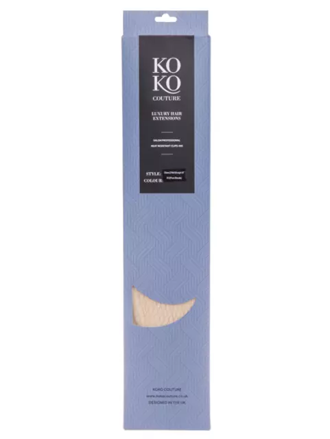 KOKO Couture 3 Trama Recto 16″ -18″ Extensiones de Pelo Tres Piezas Calor A 3