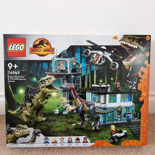 LEGO 76949 JURASSIC World Giganotosaurus & Therizinosaurus Attack New ...