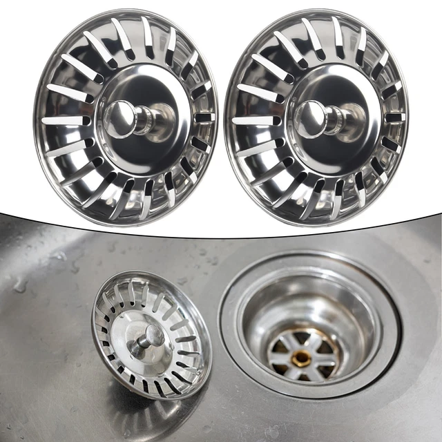 Bouchon De Drainage Pour Baignoire - Universel - Couleur Argent - Neuf