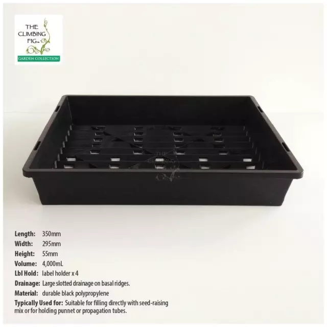 CORRUGATED Seedling Trays. Fits punnets, tubes, pots, jiffy pellets & pots