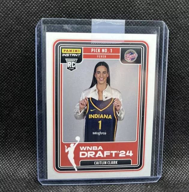 CAITLIN CLARK ROOKIE Card 2024 Panini Instant WNBA Draft DN1 Indiana