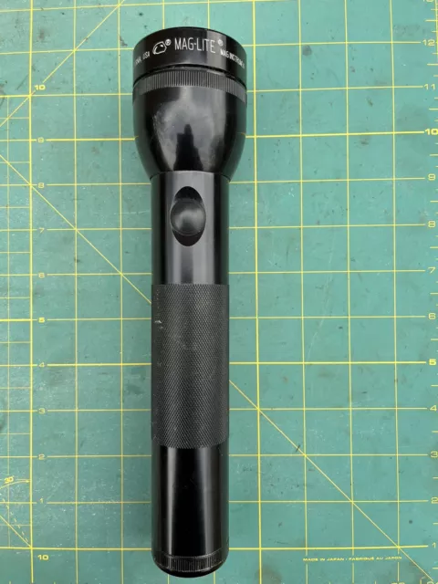 Mag Lite 2D Cell  Aluminium Torch Flashlight 26cm 10 Inch Black