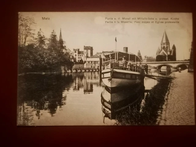 CPA - 57 - Partie à la Moselle - Pont Moyen et Eglise protestante