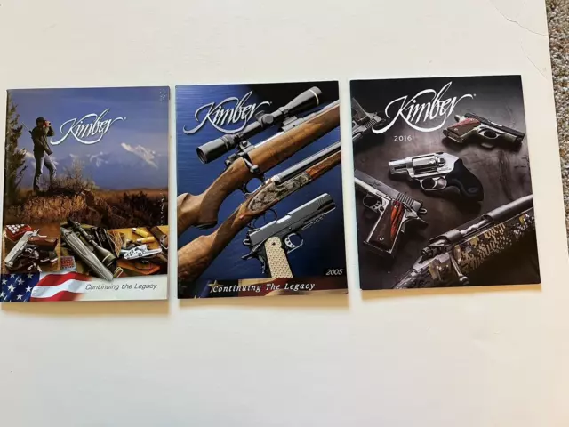 3 KIMBER Catalogs - 2005 - 2006 & 2016