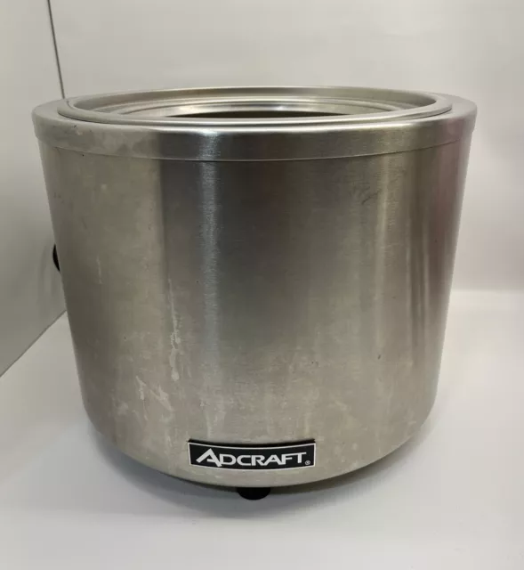 Adcraft FW-1200WR Countertop Round Food Cooker/Warmer w/ 7/11 Qt. Capacity