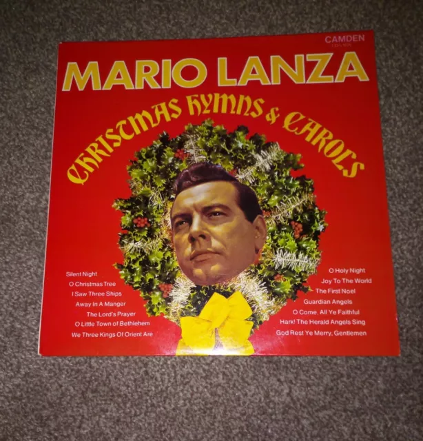 Mario Lanza Christmas Hymns and Carol's & 12" LP Vinyl record