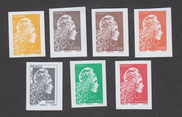 Timbres - France - Non dentelés