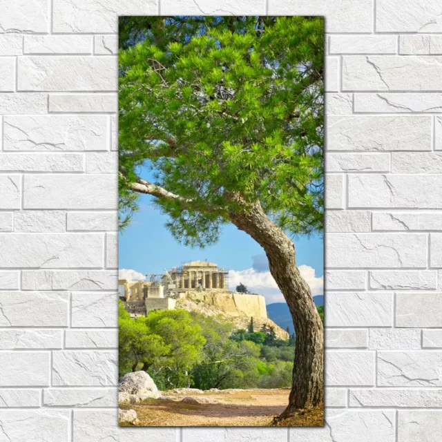 Glasbilder Wandbild Schöne Aussicht auf die antike Akropolis Athen 50x100