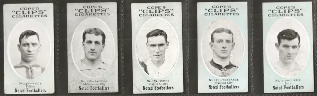 Cope Copes - Cope Clips Noted Footballers - 5 Cards - Lot 06 Of 32