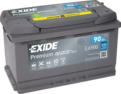 Batteria auto EXIDE EA900 90AH ampere 720A Premium cod. 3661024036450