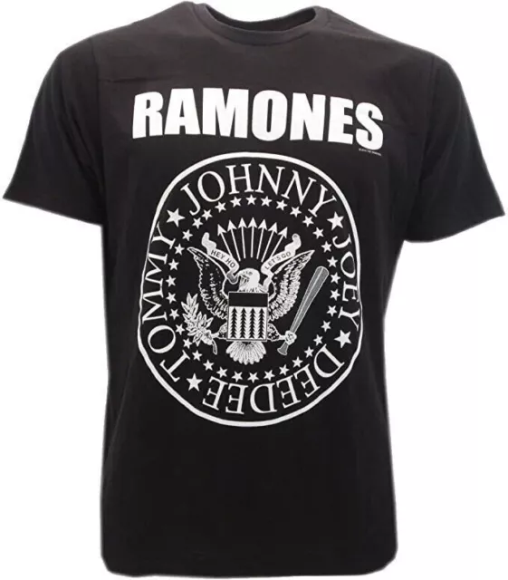 Ramones T-Shirt Black Johnny Joey Deedee Tommy Rock Music