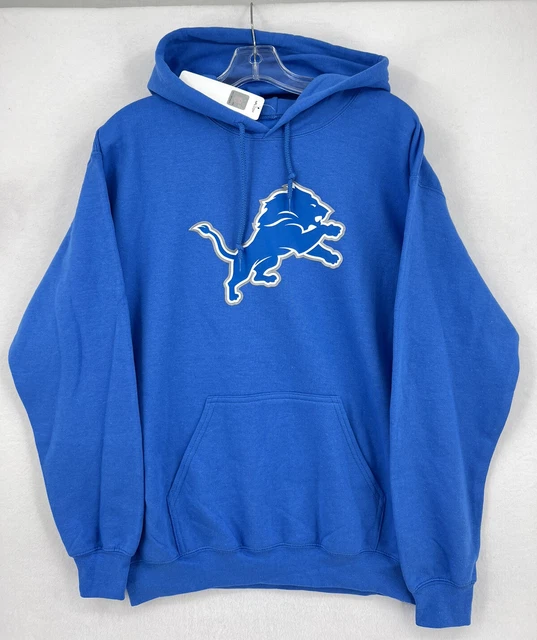 Detroit Lions Men's Primary Logo Lion Fleece Hoodie Sweatshirt - Size M - Blue Detroit Lions Men's Primary Logo Lion Fleece Hoodie Sweatshirt - Size M - Blue