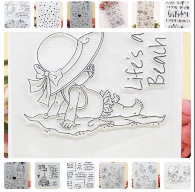 WooYangFun Joyful Home verschiedene gummiklare Stempel für Kartenherstellung Dekoration