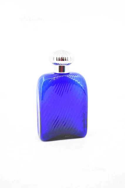 Bottle Glass Blue Murano Signed Carlo Moretti H 20 CM