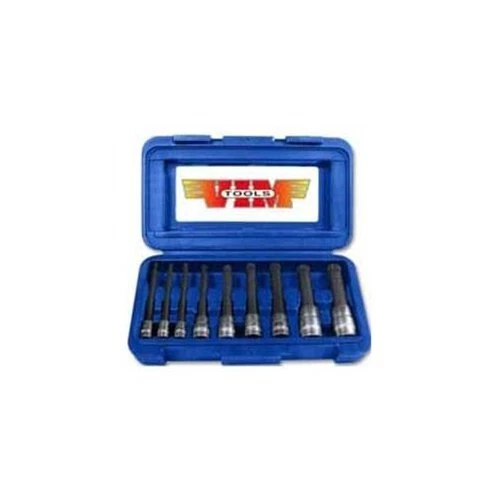 Durston Mfg XZN400 9 Piece Long Triple Square 12 Point Bit Set