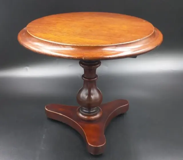 Antique Regency Period Mahogany Apprentice Piece Miniature Tilt Top Table.